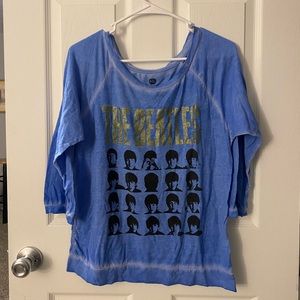 Beatles off shoulder shirt